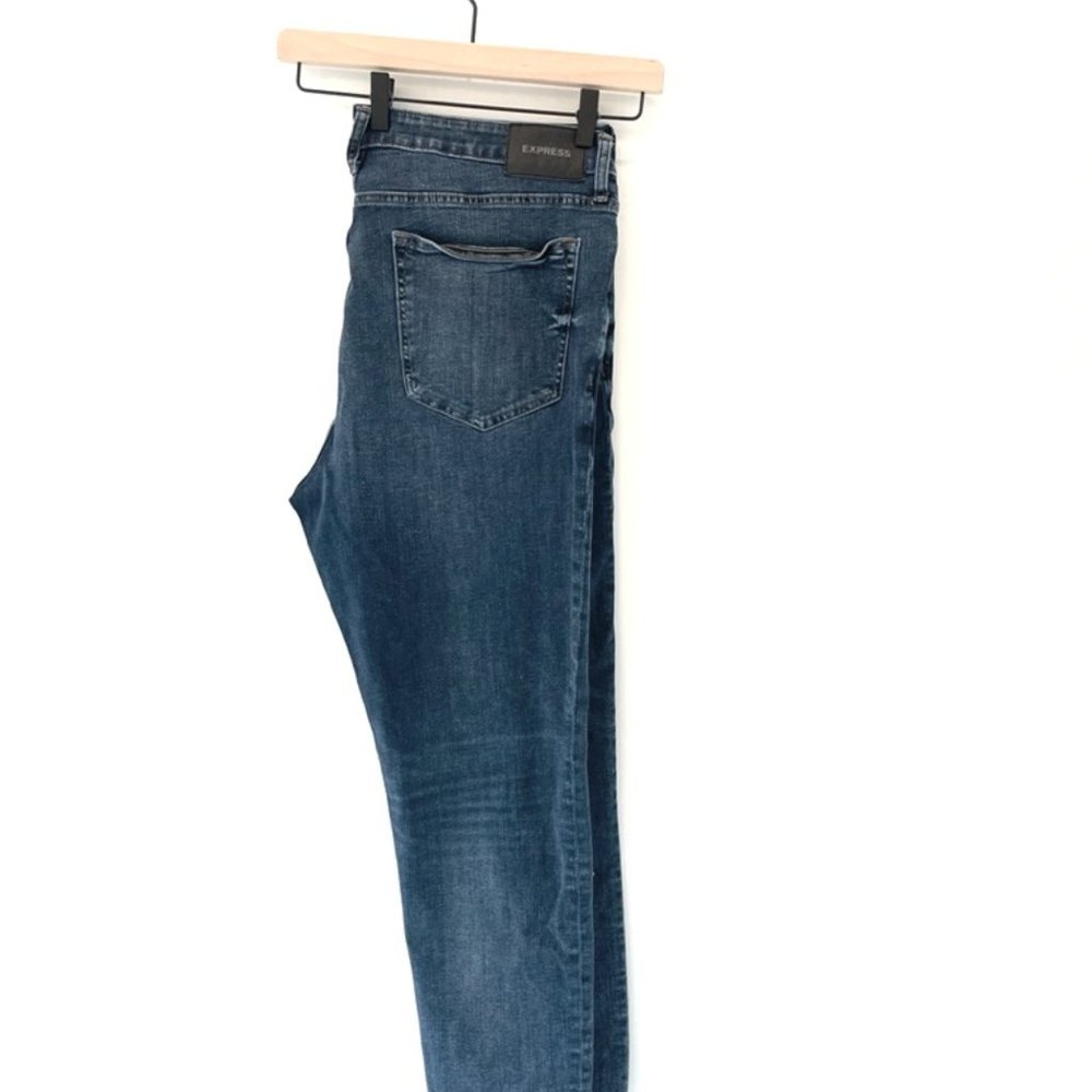 Men's Express Dark Wash Stretch Jeans